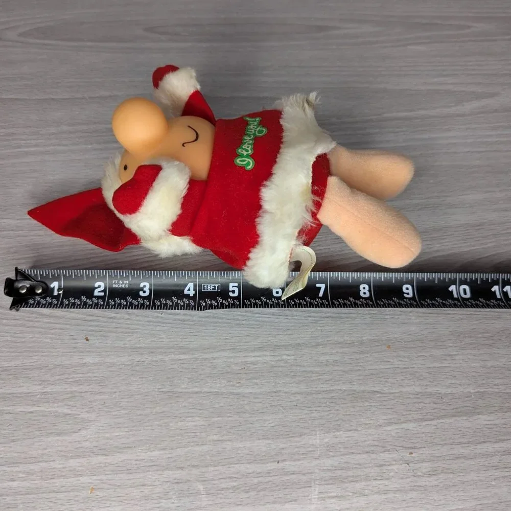 Vintage 1986 American Greetings Santa Ziggy I Love You Plush Christmas